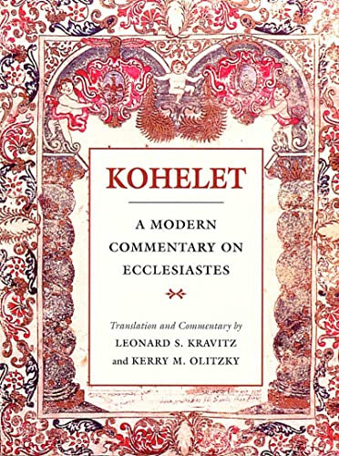 Kohelet: A Modern Commentary on Ecclesiastes by Behrman House, 9780807408001