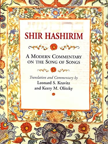 Shir HaShirim: A Modern Commentary on Song of Songs by Behrman House, 9780807408964