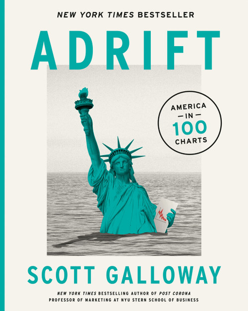 Adrift (America in 100 Charts) by Scott Galloway, 9780593542408