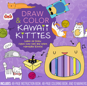 Draw & Color Kawaii Kitties Kit by Editors of Rock Point, 9780785841135