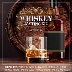 Whiskey Tasting Kit (A Celebration of the World's Finest Spirit - Kit Includes: 2 Tasting Glasses, 4 Whiskey Stones, Velvet Bag, 32-page Whiskey Tasting Guide, 16-page Whiskey Tasting Journal) by Arthur Reeves, 9780785841159
