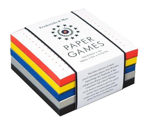 Fredericks & Mae Paper Games (Dots & Boxes - Hex - Hedron - Nim - Tic-Tac-Toe) by Fredericks and Mae, 9781616895310