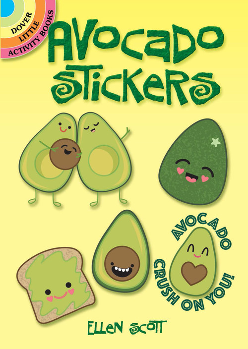 Avocado Stickers by Ellen Scott, 9780486825069