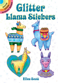Glitter Llama Stickers by Ellen Scott, 9780486829135