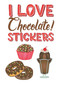 I Love Chocolate! Stickers by Ellen Scott, 9780486847573