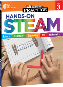 180 Days™: Hands-On STEAM for Grade 3 (Practice, Assess, Diagnose) by Kristin Kemp, 9781425825300