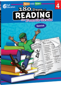 180 Days™: Reading for Fourth Grade (Practice, Assess, Diagnose) (Spanish Edition) by Margot Kinberg, 9781087648774