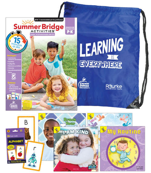 Summer Bridge Essentials Spanish Backpack PK-K by Rourke Educational Media, Summer Bridge Activities, 9781731653581