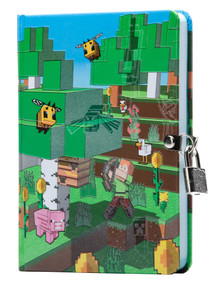 Minecraft: Mobs Glow-in-the-Dark Lock & Key Diary by Insights, 9781647228224