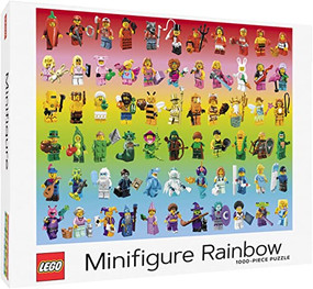 LEGO Minifigure Rainbow 1000-Piece Puzzle by LEGO, 9781797214382