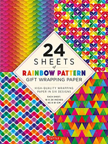 Rainbow Patterns Gift Wrapping Paper - 24 sheets (18 x 24" (45 x 61 cm) Wrapping Paper) by Tuttle Studio, 9780804853514