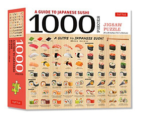 A Guide to Japanese Sushi - 1000 Piece Jigsaw Puzzle (Finished Size 29 X 20 inch (74 x 51 cm)) by Tuttle Studio, 9780804854481