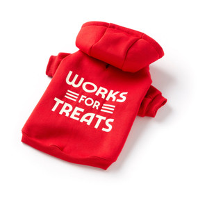 Works For Treats Dog Hoodie - XS, 9780735375413