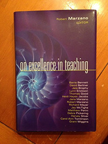 On Excellence in Teaching by Robert J. Marzano, 9781934009581