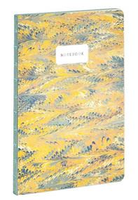 teNeues - A5 Notebook: Florentine Yellow Marble-Print Notebook, Paperback - 140 Lined Pages with Lay Flat Binding by teNeues, 9781623258740