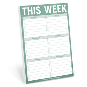 This Week Pad (Sage Green) by Knock Knock, 9781683493624