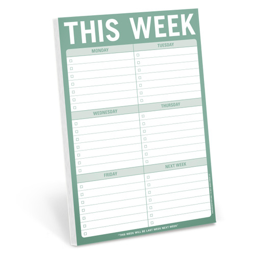This Week Pad (Sage Green) by Knock Knock, 9781683493624