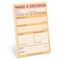 Make a Decision Pad (Pastel Version) - 9781683493747 by Knock Knock, 9781683493747