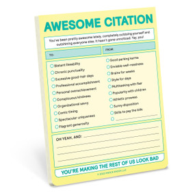 Awesome Citation Nifty Note Pad (Pastel Version) - 9781683493709 by Knock Knock, 9781683493709
