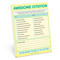 Awesome Citation Nifty Note Pad (Pastel Version) - 9781683493709 by Knock Knock, 9781683493709