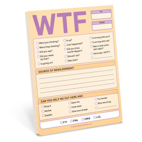 WTF Nifty Note Pad (Pastel Version) - 9781683493716 by Knock Knock, 9781683493716