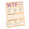 WTF Nifty Note Pad (Pastel Version) - 9781683493716 by Knock Knock, 9781683493716