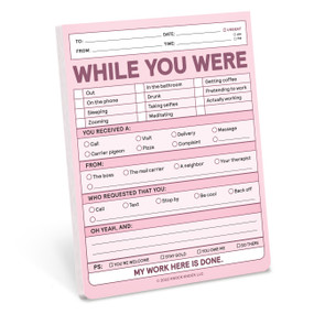 While You Were Nifty Note Pad by Knock Knock, 9781683493723