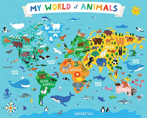 My World of Animals 36-Piece Floor Puzzle by Nastja Holtfreter, 9781950500758