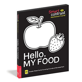 Smartcontrast Montessori Cards(R) Hello, My Food (20 large-size high-contrast cards perfect for your child's brain development.) by duopress labs, Jannie Ho, 9781955834162