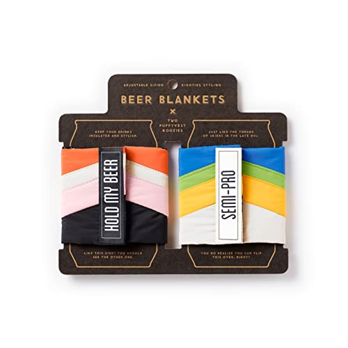 Hold My Beer Puffyvest Koozie Set by Brass Monkey, Galison, 9780735375635