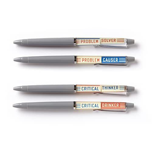 Critical Drinker Floaty Pen Set by Brass Monkey, Galison, 9780735375697