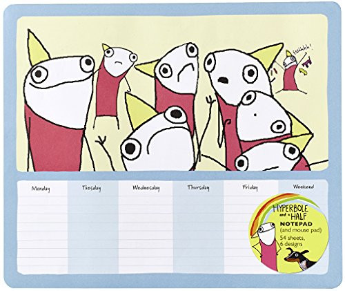 Hyperbole and a Half Notepad (and Mouse Pad) (54 Sheets, 6 Designs) by Allie Brosh, 9781419715754