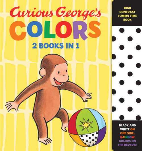 Curious George's Colors: High Contrast Tummy Time Book by H. A. Rey, 9780358729938