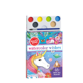 Watercolor Wishes Postcard Kit by Editors of Klutz, 9781338784749