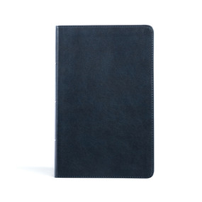 CSB Single-Column Personal Size Bible, Navy LeatherTouch by CSB Bibles by Holman, 9781087782669