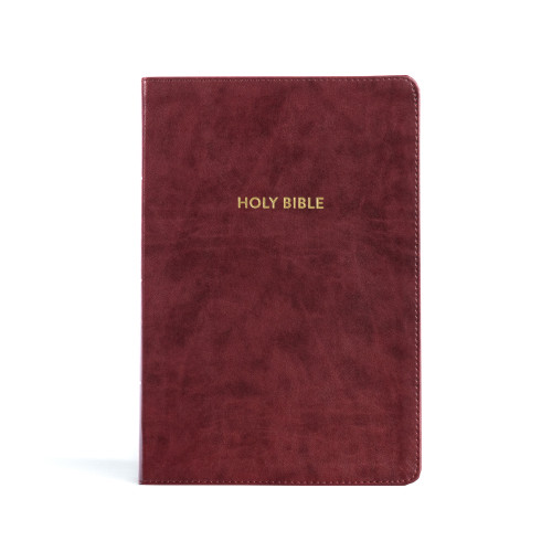 KJV Rainbow Study Bible, Burgundy LeatherTouch, Indexed by Holman Bible Publishers, 9781087782744