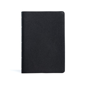 KJV Large Print Thinline Bible, Black Genuine Leather by Holman Bible Publishers, 9781087782751
