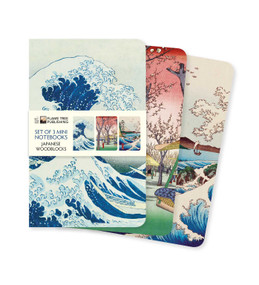 Japanese Woodblocks Set of 3 Mini Notebooks by Flame Tree Studio, 9781787559103