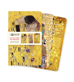 Gustav Klimt Set of 3 Mini Notebooks by Flame Tree Studio, 9781787559134