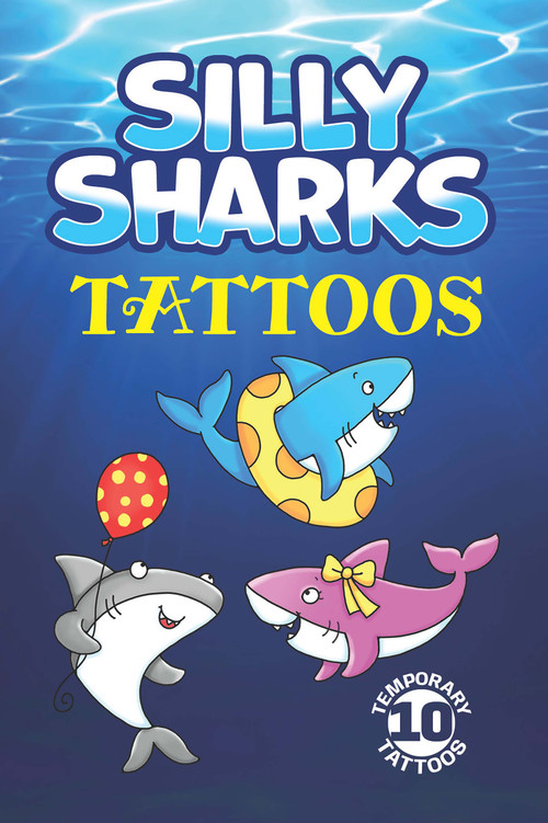Silly Sharks (10 Temporary Tattoos) by Noelle Dahlen, 9780486850290