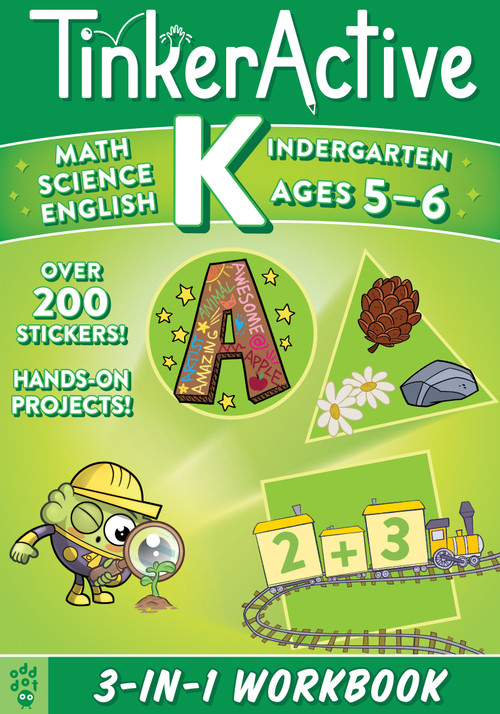 TinkerActive Kindergarten 3-in-1 Workbook (Math, Science, English Language Arts) by Megan Hewes Butler, Taryn Johnson, Ellen Stubbings, Bronwyn Gruet, Nathalie Le Du, 9781250884749