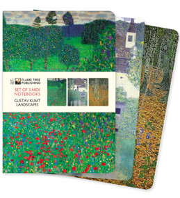 Gustav Klimt: Landscapes Set of 3 Midi Notebooks by Flame Tree Studio, 9781804173176