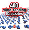 400 Mind-Bending Puzzles by Philip Carter, 9781904468332