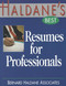 Haldane's Best Resumes For Professionals by Bernard Haldane Associates, 9781570231094