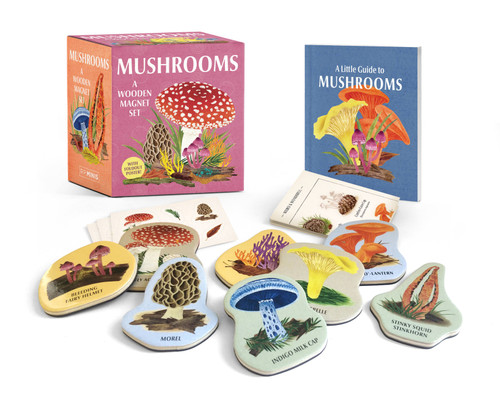 Mushrooms: A Wooden Magnet Set by Meg Madden, 9780762481378