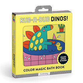 Rub-a-Dub Dinos! Color Magic Bath Book by Mudpuppy, Teresa Bellón, 9780735375062