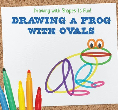 Drawing a Frog with Ovals - 9781538331118 by Meredith Owens, 9781538331118