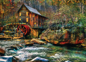 Old Mill 1000-Piece Puzzle by Larry Hersberger, 9781682348802