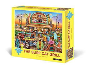 The Surf Cat Grill 1000-Piece Puzzle by Lewis T. Johnson, 9781682349137