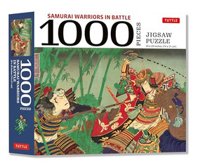 Samurai Warriors in Battle- 1000 Piece Jigsaw Puzzle (for Adults and Families - Finished Puzzle Size 29 x 20 inch (74 x 51 cm); A3 Sized Poster) by Tuttle Studio, Toyohara Kunichika, 9780804856140